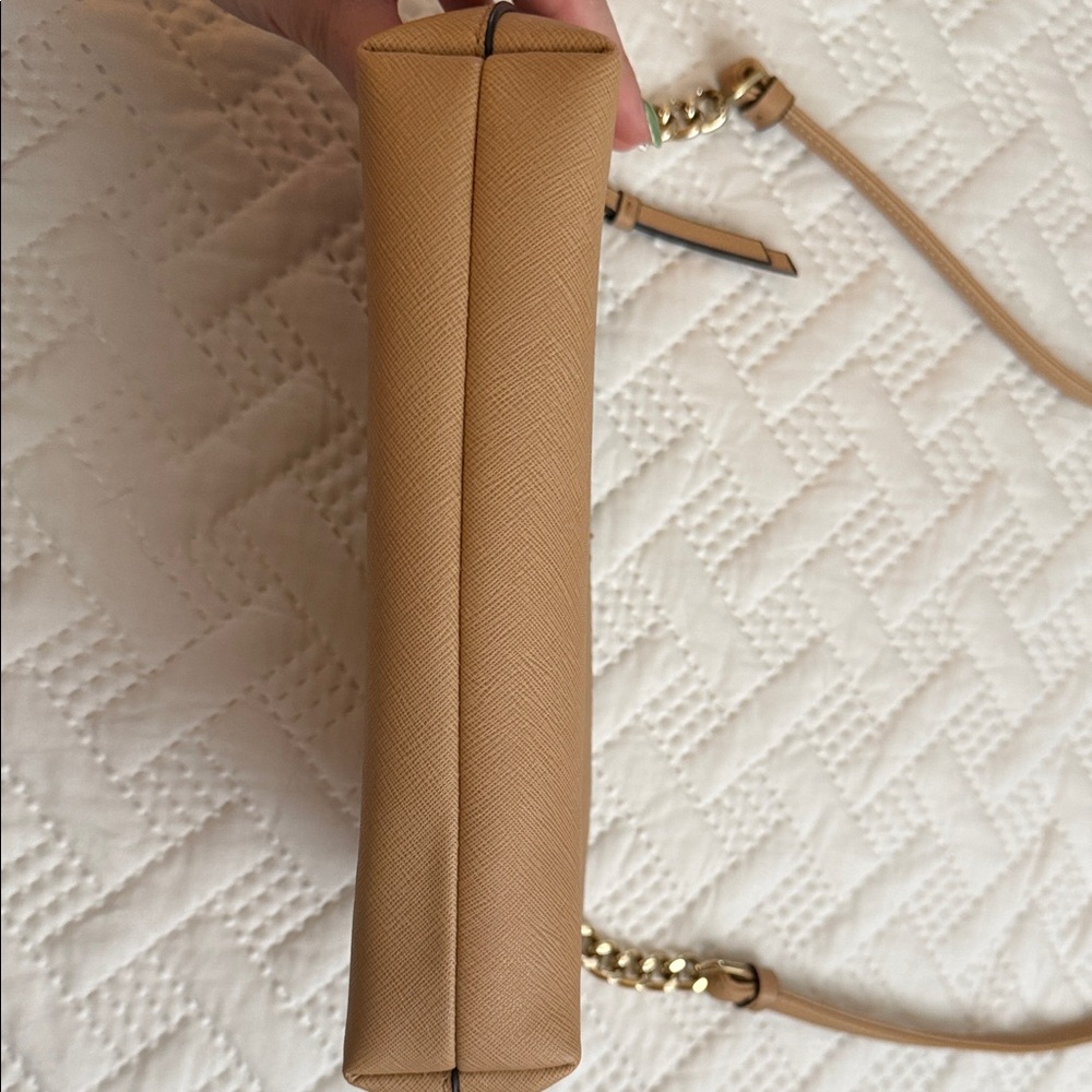 Calvin Klein Camel/Tan Crossbody Bag with Gold Hardware - Picture 8 of 9